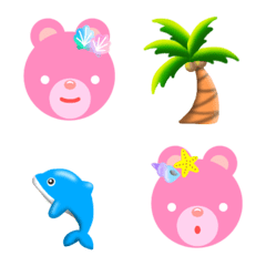 Pinkuma summer emoji
