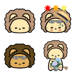 Lion Kii-chan summer pictogram