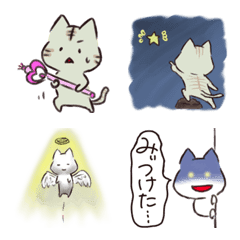 Loose stickers for various cats