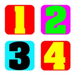 Mejing number emojis