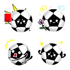 Cute soccer and futsal Emoji by sarala98