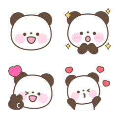 Warm panda emoji