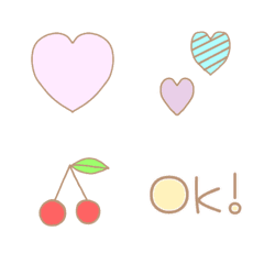 Soft and cute emoji that can be used