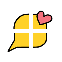 yellow bubble : bubble and emoji