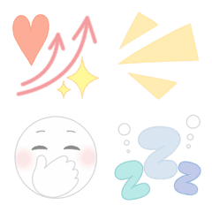 simple pale color Emoji