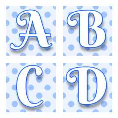 Decoration Emoji of simple letters 13