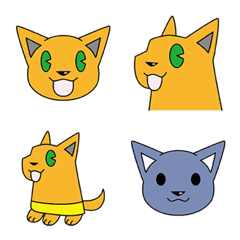 Orange dog emoji