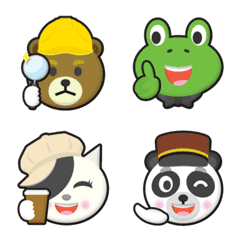 BROWN & FRIENDS various jobs emoji