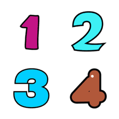 Number emoji Dookdik 03