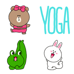 brown and friends yoga