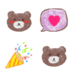 Cute crayons bear