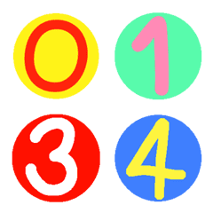 Cute number emoji V2