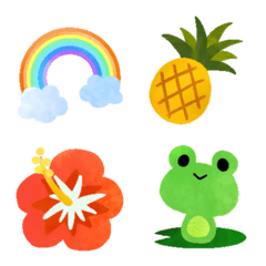 It works!  A cute summer emoji