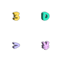 Pop-out ! 3D emoji [265 emoji]