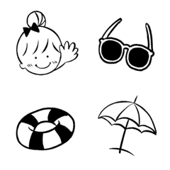 Simple summer pictogram