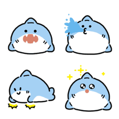Moving shark emoji