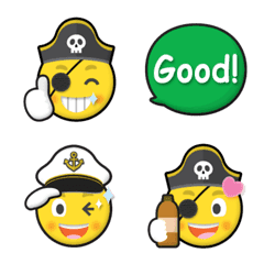 smiley pirate emoji