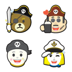 BROWN & FRIENDS pirate emoji