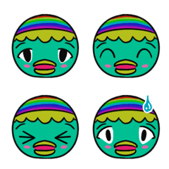 Rainbow Kappa-Chan Emoji