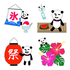 Expressionless panda RK Emoji-summer-
