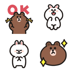 Always BROWN and CONY animated emoji