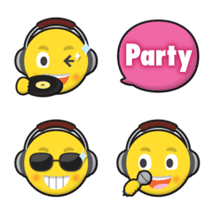DJ smiley emoji