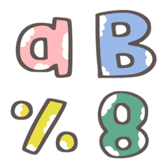 ABC 123 Alphabet cute emoji