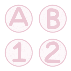 English Capital letters in pink pastel