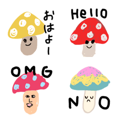 drawing mushrooms