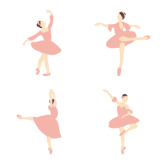 Pink Ballerina / Ballet Girls Emoji