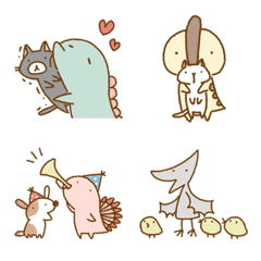 Cute Dinosaurs and Animals [Emoji]