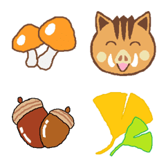 Cute wild boar emoji.