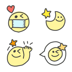 Move Yellow simple cuteEmoji