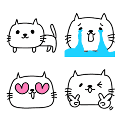動畫 可愛的貓表情符號為日常
