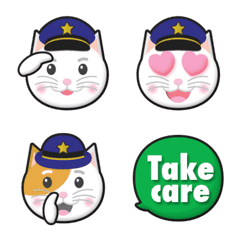 cat railroad worker emoji