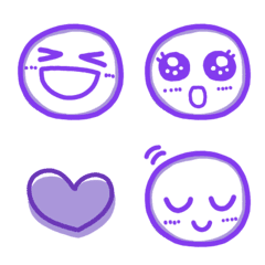 紫⭐︎シンプル絵文字①