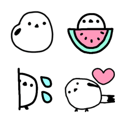 Cute Long-tailed Tit Emoji Part 2