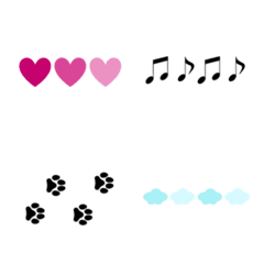 Minimal cute emoji decorate your message