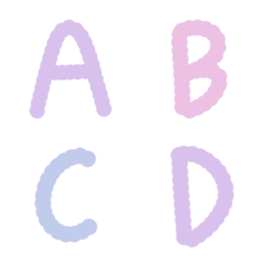 Pastel cute alphabet