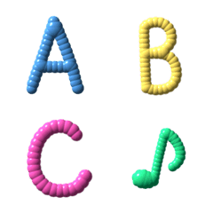 3D alphabet - cute balloon :-)