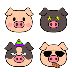 Drooping ear pig emoji