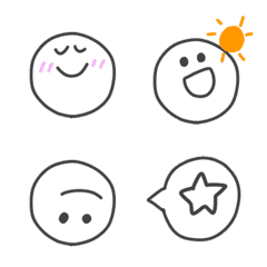 Move Sinpuru Momochrome Emoji2