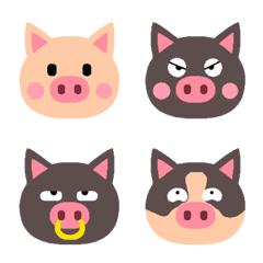 Pig emoji rimless version