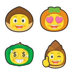 smiley autumn food headgear emoji