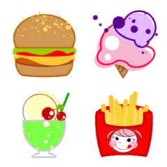 ice cream & food etc ♡ Cute絵文字