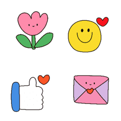 Colorful emoji: 2