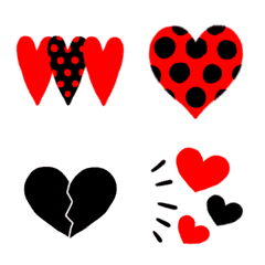 Ugoku!hearts red and black