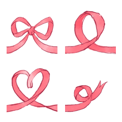 Connectable  pink ribbon