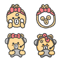 Emoji mocomoco LINE FRIENDS