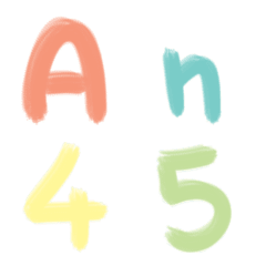 Emoji Abc 123 pastel